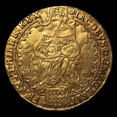 James I rose ryal obverse