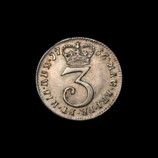 1765 threepence reverse