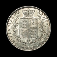 1849 halfcrown reverse