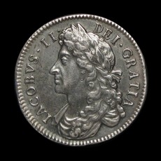 James II halfcrown obverse