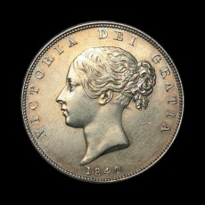 1840 halfcrown obverse