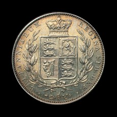 1840 halfcrown reverse