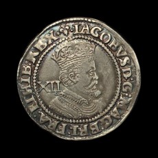 James I shilling obverse