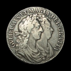 1689 halfcrown obverse