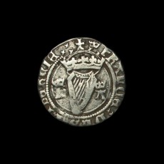 Henry VIII irish halfgroat reverse