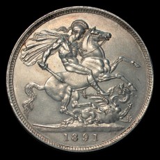 1891 crown reverse