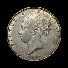 1841 halfcrown obverse