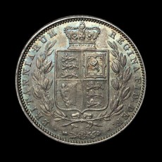 1841 halfcrown reverse