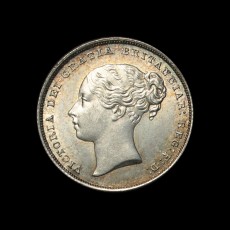 1853 shilling obverse