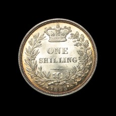 1853 shilling reverse
