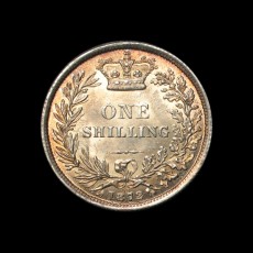 1872 shilling reverse