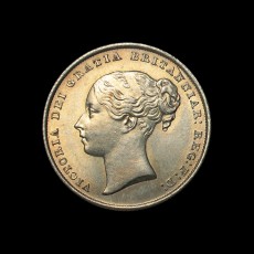 1842 shilling obverse