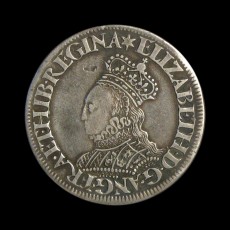 Elizabeth I milled shilling obverse