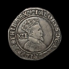 James I shilling obverse