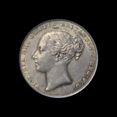 1863 shilling obverse