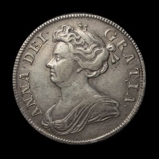 Anne halfcrown obverse