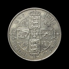 1880 florin reverse