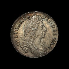 William III shilling obverse