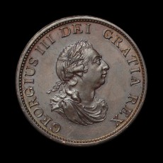 George III proof halfpenny obverse