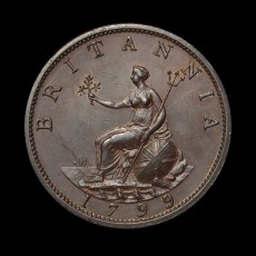 George III proof halfpenny reverse