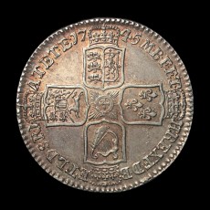 1745 halfcrown reverse