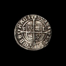 Henry VIII halfgroat reverse