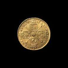 George I quarter guinea reverse