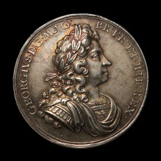 George I coronation medal obverse