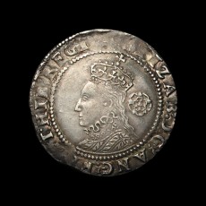 Elizabeth I sixpence obverse