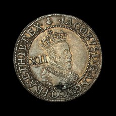 James I shilling obverse