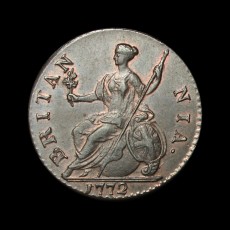 George III halfpenny reverse