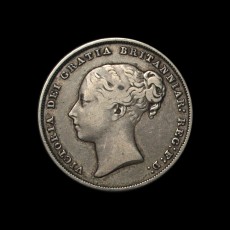 1850 shilling obverse