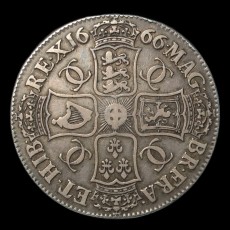 Charles II crown reverse