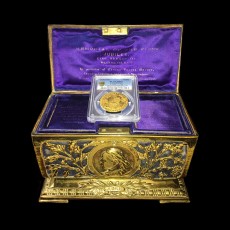 Edward III noble in casket obverse
