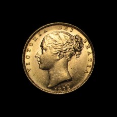 1872 sovereign obverse