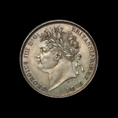 George IV shilling obverse