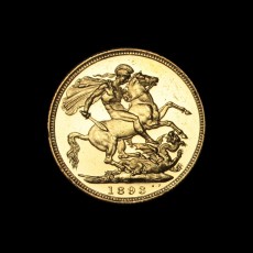 1893 proof sovereign reverse