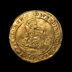 Edward VI half sovereign obverse