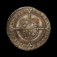 Edward VI sixpence reverse