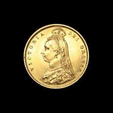 1887 half sovereign obverse