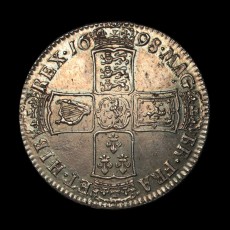 1698 halfcrown reverse