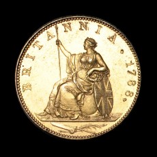 1788 halfpenny reverse