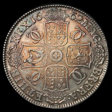 Charles II crown reverse