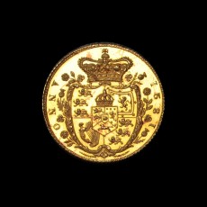 1821 proof half sovereign reverse