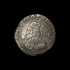 Charles I groat obverse