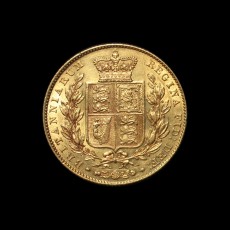 1838 sovereign reverse