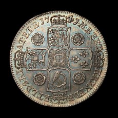 1741 halfcrown reverse