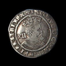 James I shilling obverse