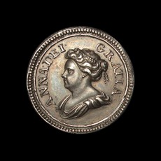 1713 pattern farthing obverse