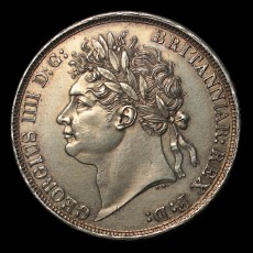 1821 crown obverse
